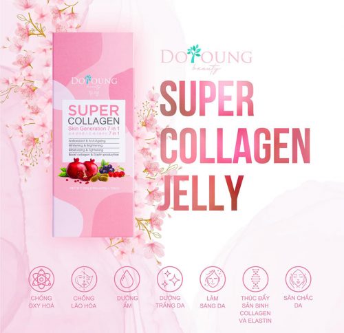 Thạch collagen Doyoung Hàn Quốc hộp 15 gói cho làn da trẻ khoẻ đẹp