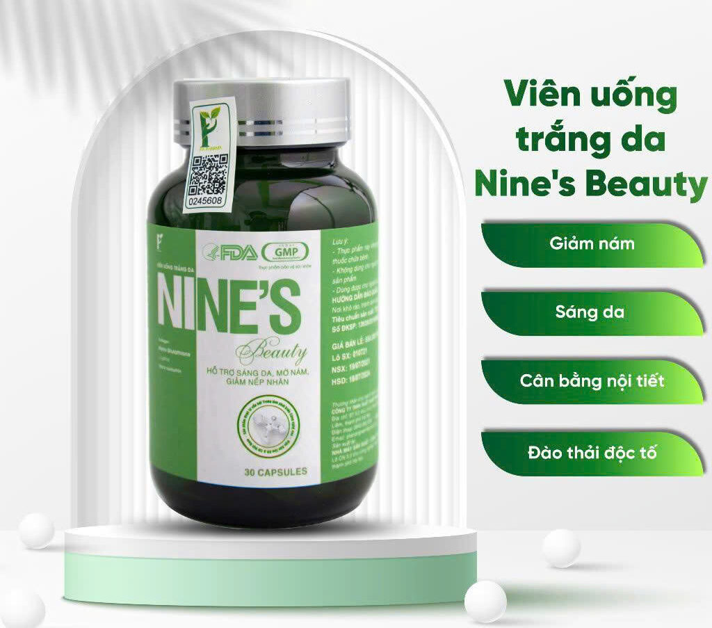 Viên uống trắng da mờ nám Nine’s Beauty