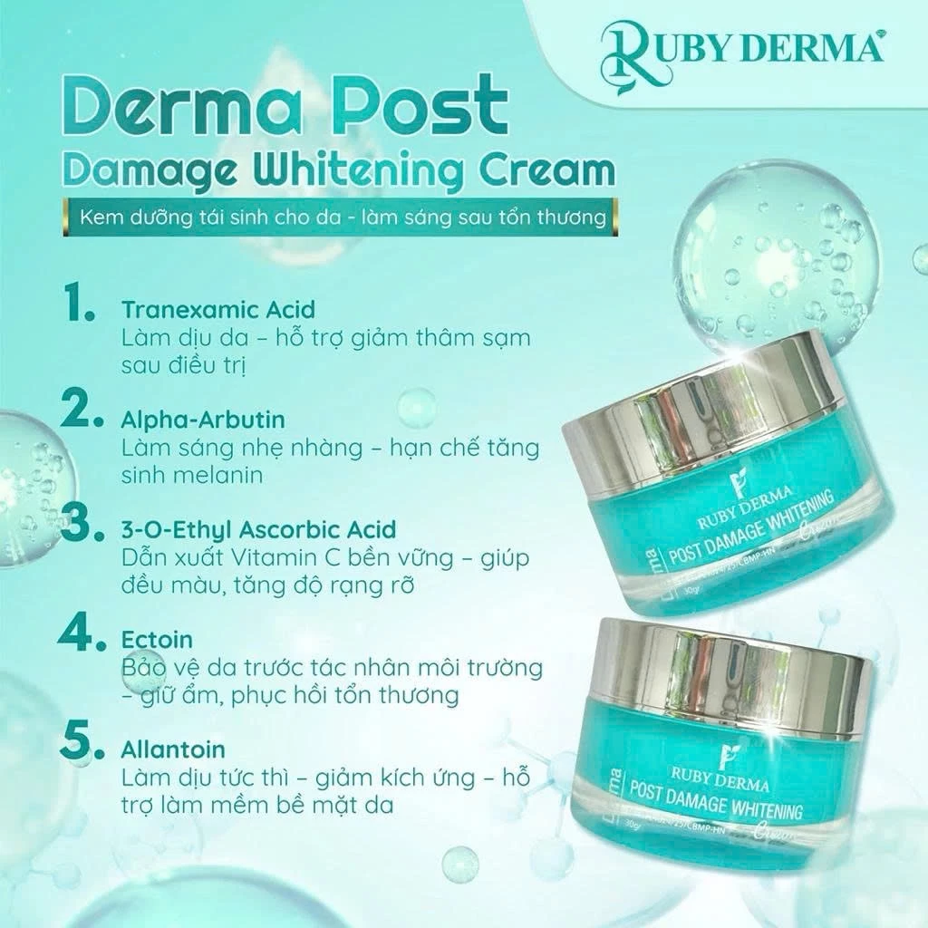 Kem dưỡng da DNA Hồng Yến Ruby mẫu mới nhất trị nám trắng da hiệu quả