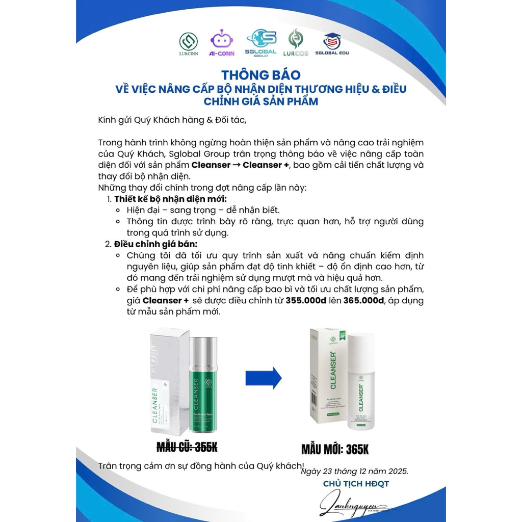 Sữa Rửa Mặt Lurcinn Cleanser Làm Sạch Sâu, Ngăn Ngừa Mụn Cho Da Dầu Mụn, Da Khô, Da Hỗn Hợp 120ml - Hình ảnh 2