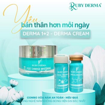 Bộ đôi tinh chất tan nám Rubyderma 01 và dưỡng Rubyderma 02 chính hãng