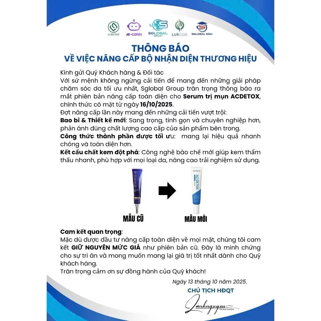 Serum Mụn AC Detox Lurcinn: "Dũng Sĩ" Gom Cồi, Mờ Thâm 10ml - Hình ảnh 7