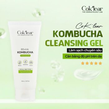 Sữa rửa mặt CoK'lear B5 HA Kombucha Cleansing Gel chính hãng Hàn Quốc