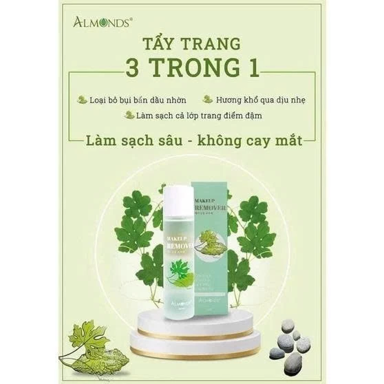 Tẩy Trang Khổ Qua Almonds 200ml: Sạch Sâu, Sáng Da Chính Hãng